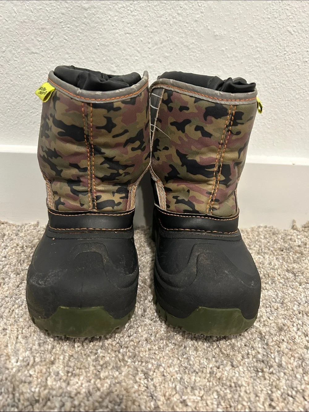 Western Chief Kids Camo Snow Boots - Green, Black, Brown